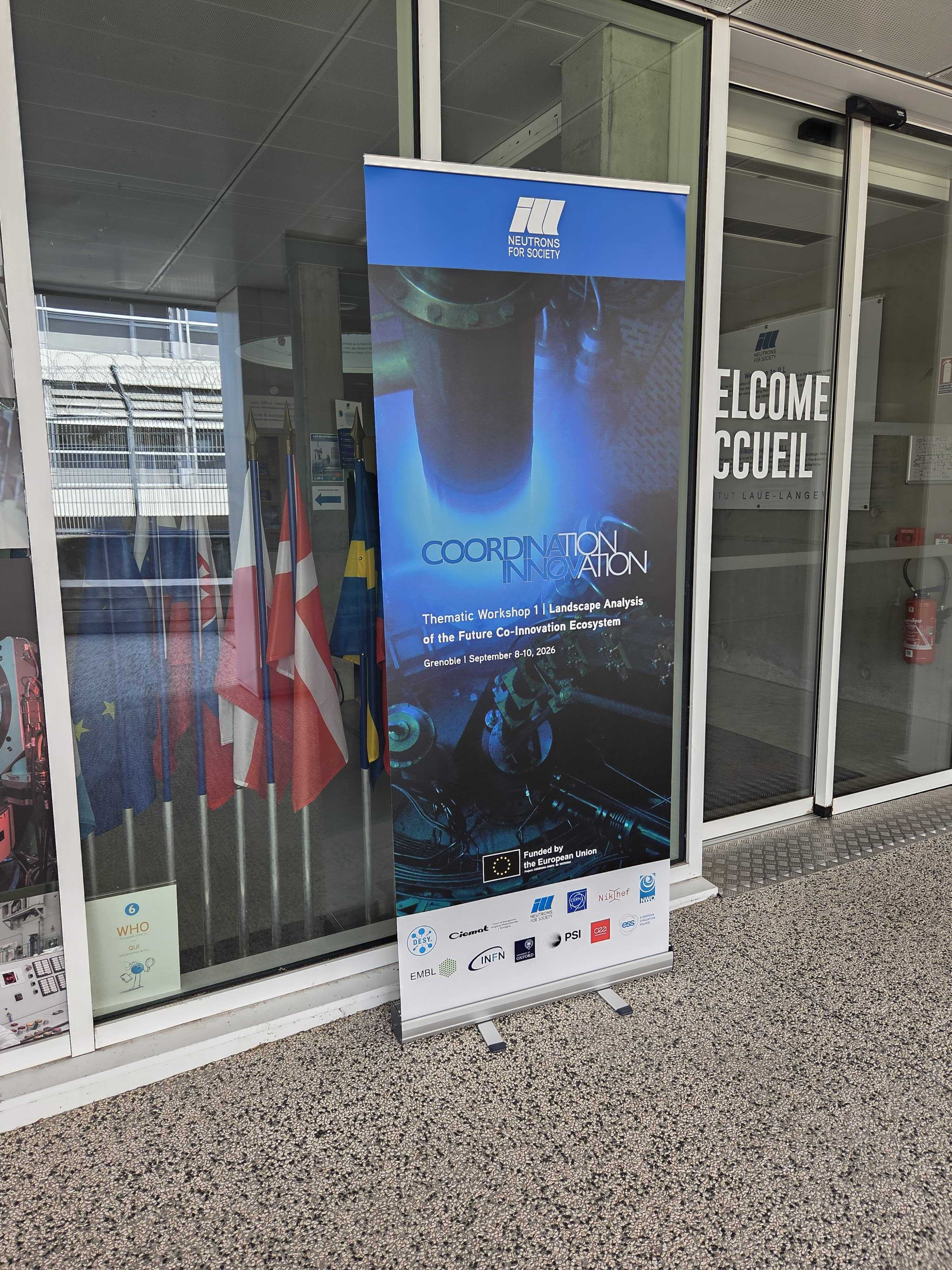 COORDINA-INNOV poster at the event
