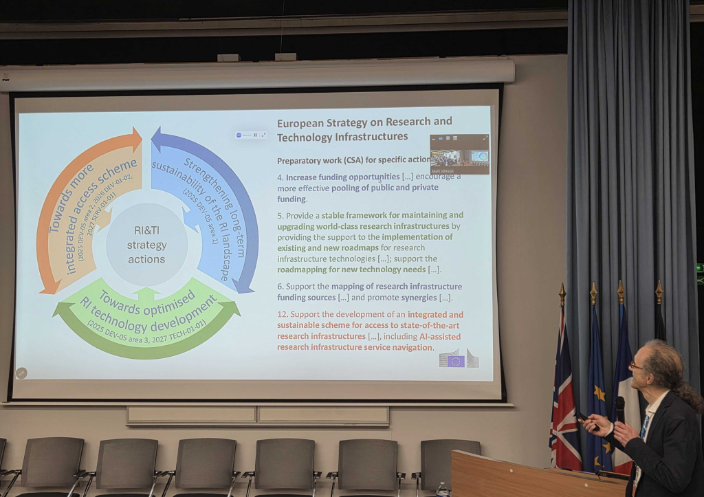 A presentation on the European Strategy on research and technology infrastructures.