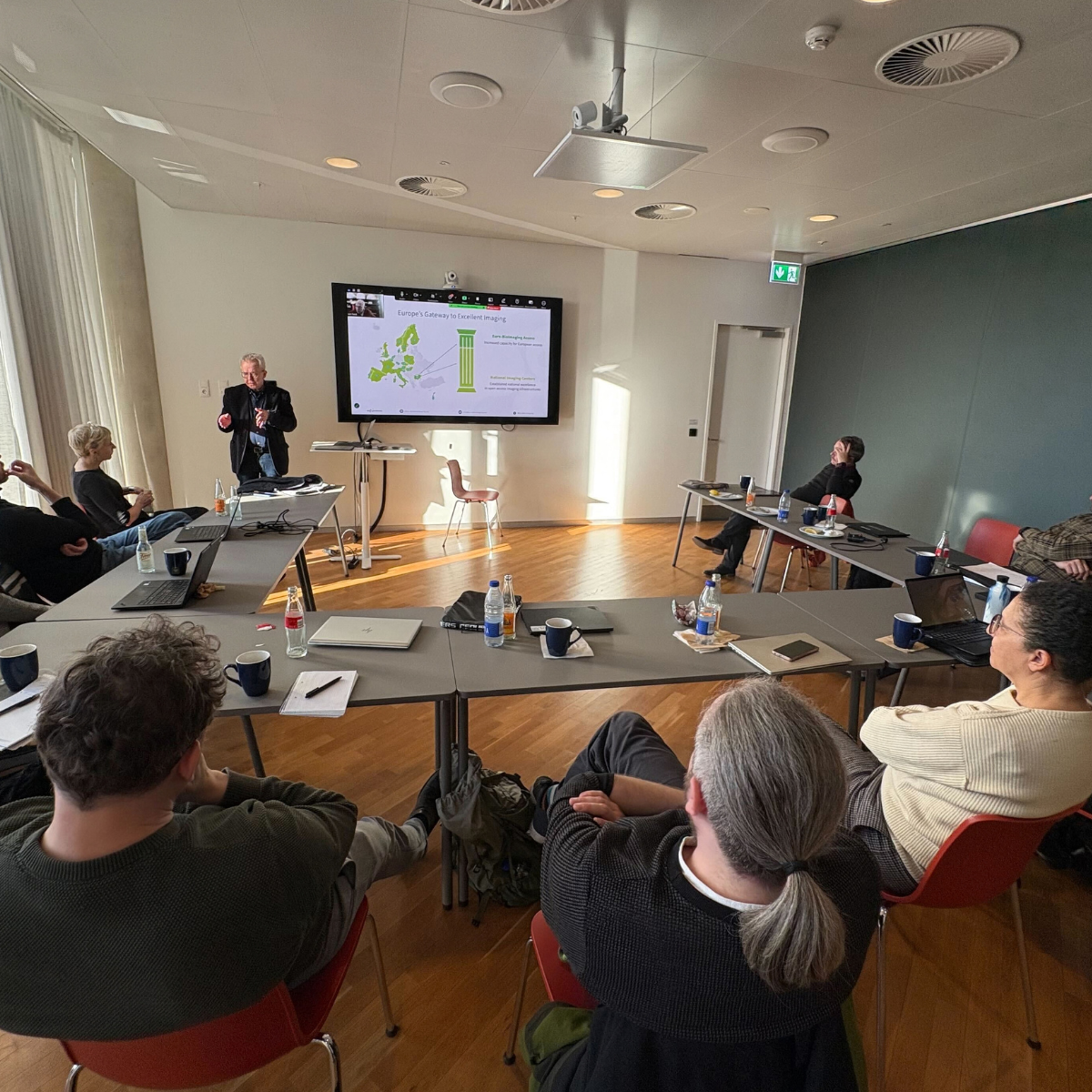 Photo of John Eriksson presenting.