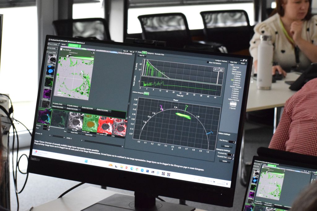 computer screen showing image analysis software