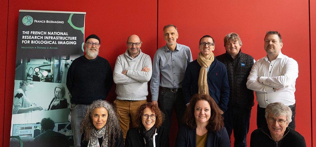 : ZEISS delegation visiting the Bordeaux Imaging Centre.