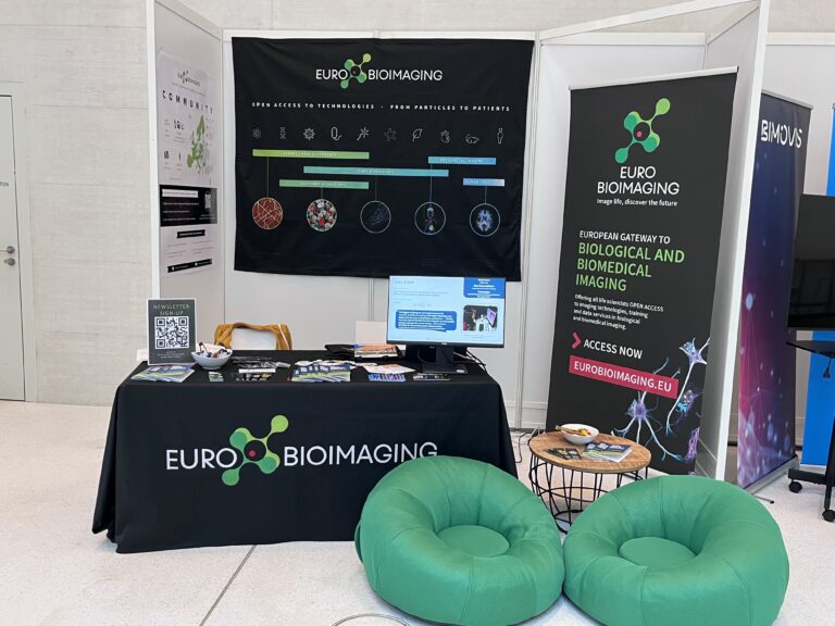The Euro-Bioimaging booth at the German Biotech Days