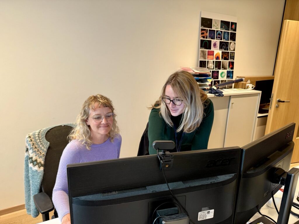  Tereza Belinova, an Image Analyst at the Imaging and Optics Facility (IOF) of ISTA, part of Euro-BioImaging’s Austrian BioImaging Node.