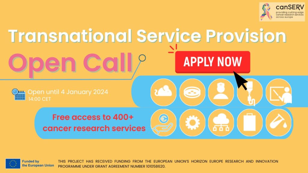 Poster advertising the first CanSERV Open Call