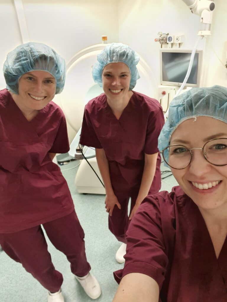 Irma Mahmutovic Persson and team with the PET CT at LBIC, Lund University, NMI Node