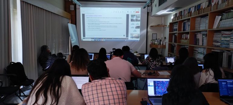People at a training course