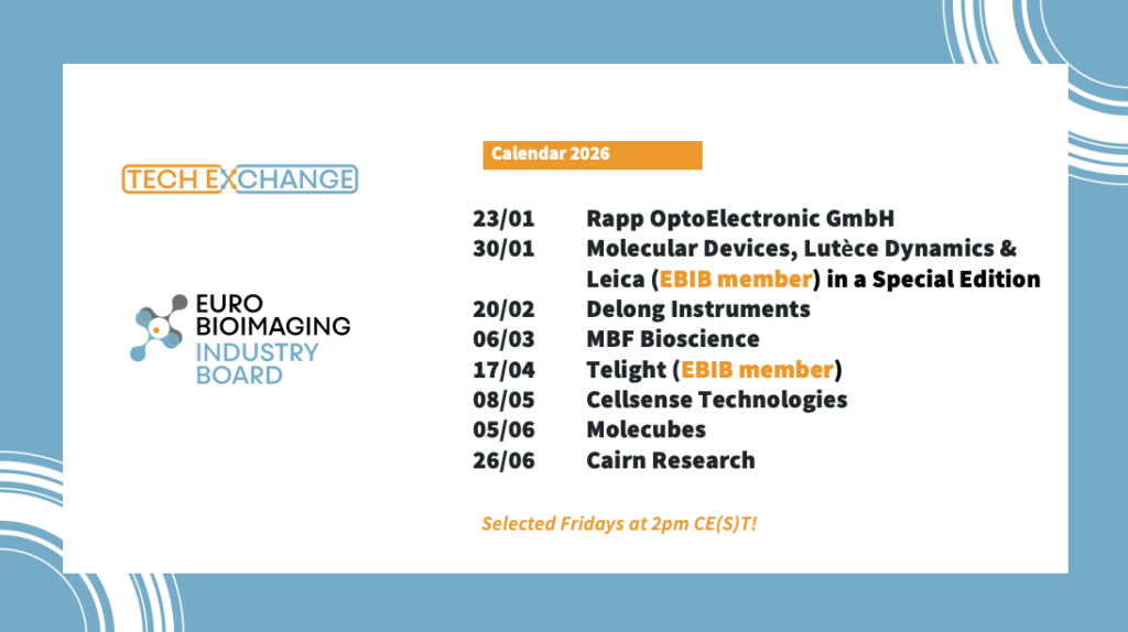 Overview over the Tech Exchange webinars in the first half of 2026.