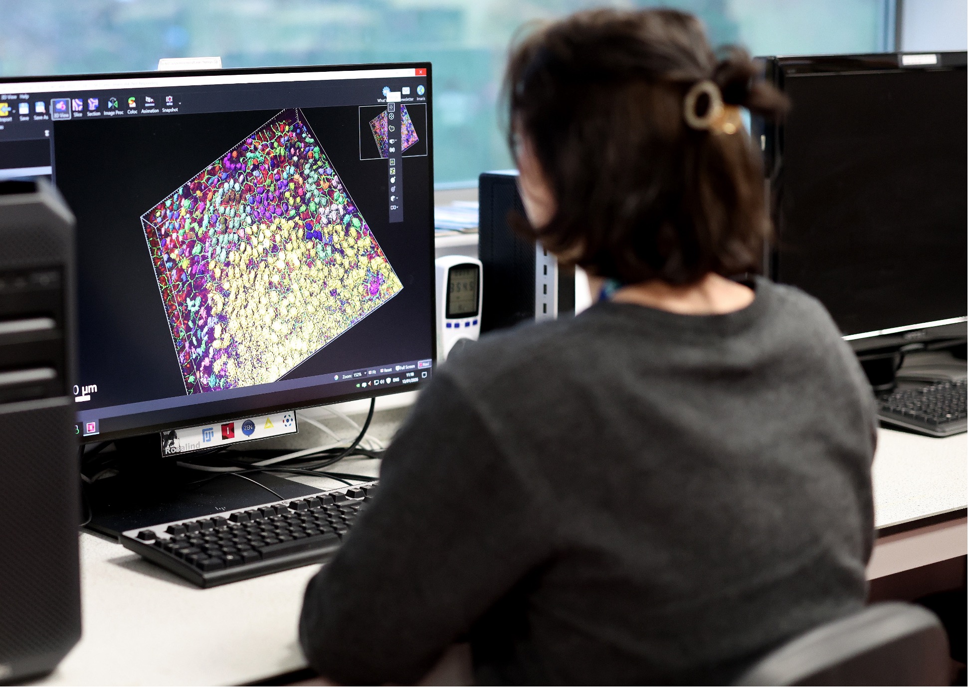A user performs data analysis at University of Liverpool.
