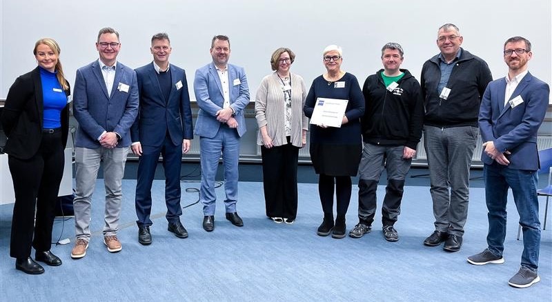 A group of people at a celebration.
