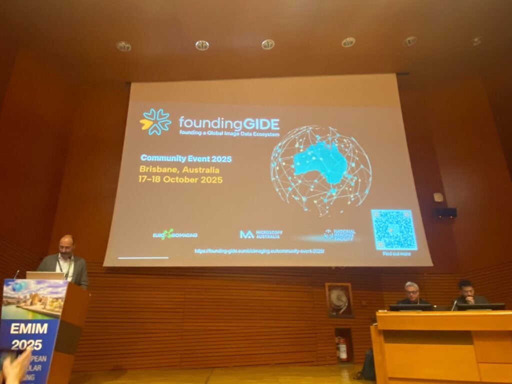 Photo from the foundingGIDE presentation by Dario Longo at EMIM 2025 Special Session