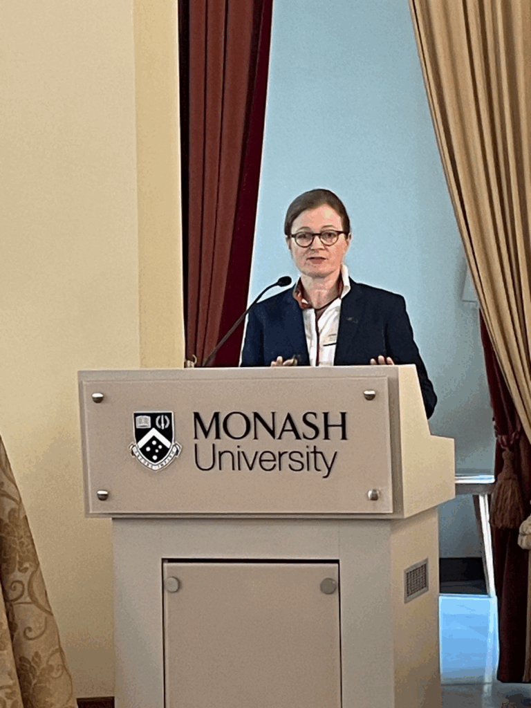 Antje Keppler at the Health Research Infrastructure event in Prato.