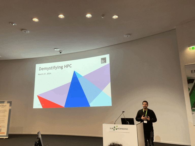 Tod Fallesen and Stefania Marcotti, UK Node, shared their experiences organising image data analysis related training courses - providing food for thought as well as essential resources for those interested in organising their own courses. 