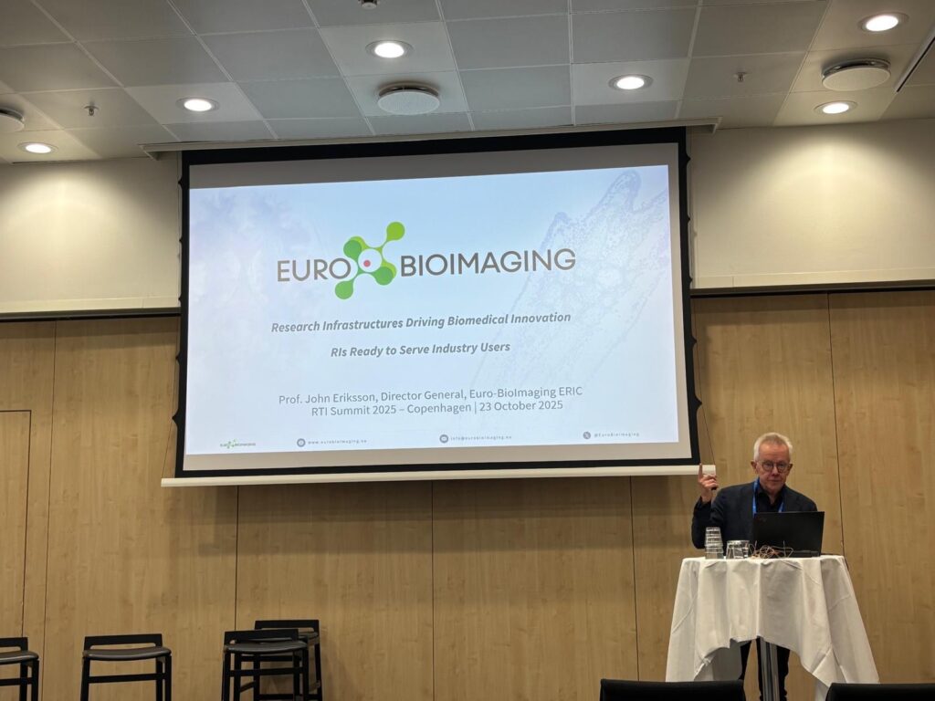 John Eriksson delivering the keynote on the impact of Research Infrastructures