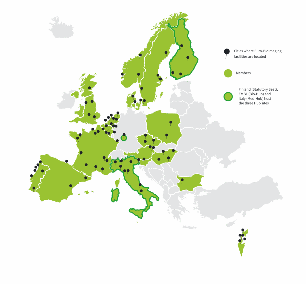 Euro-BioImaging Map 2025