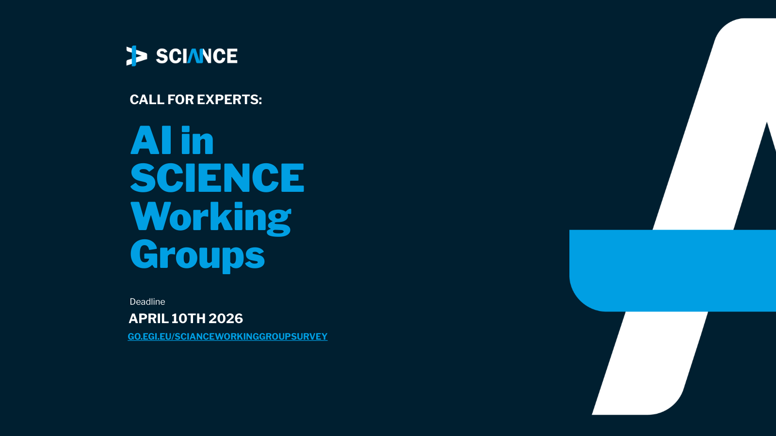Poster for the SCIANCE working groups